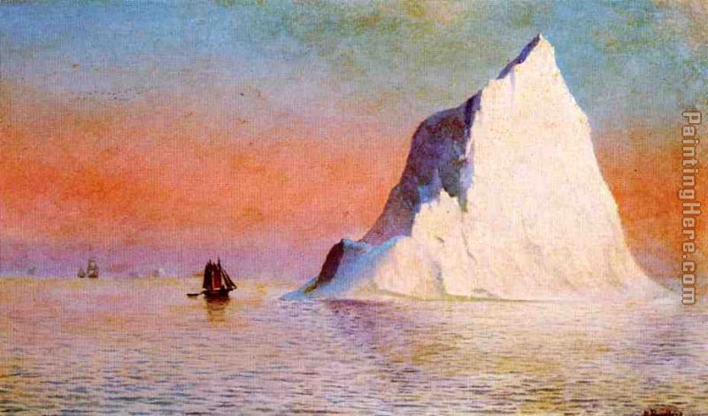 Icebergs painting - William Bradford Icebergs art painting
